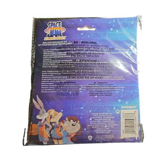 Balloon Bouquet Kit 6 Pieces Space Jam a New Legacy - NEW - Picture 2 of 3